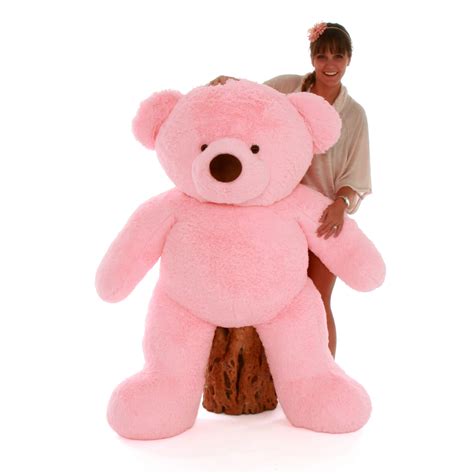 5ft Light Rose Plush And Adorable Teddy Bear Gigi Chubs