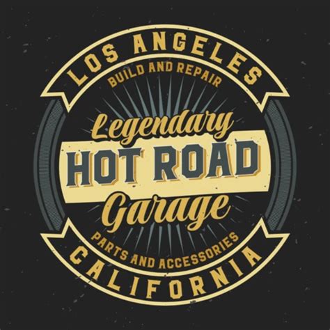 Classic Hot Rod Garage T Shirt Design Template Free Design Template