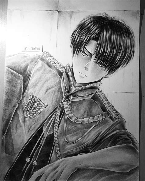 Levi Ackerman Realistic Drawing