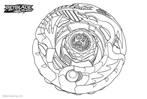 Evolution Beyblade Burst Coloring Pages - Free Printable Coloring Pages