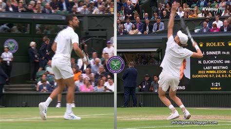 Tennis Wimbledon Semi Final Jannik Sinner Vs Novak Djokovic 61950 Hot