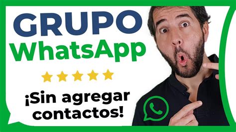 Cómo Crear Un Grupo De Whatsapp Sin Agregar Contactos Youtube