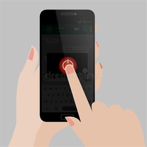 Turn off your mobile phone stock vector. Illustration of device - 9441744