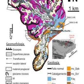 Mapa geològic i geomorfològic de la conca de recepció de l Estany de