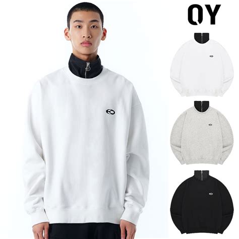 【楽天市場】oy オーワイ 正規品 ジップポラ スウェット Mtm Comvertible Zipper Pola Mtm 全3色 韓国ブランド 韓国ファッション 重ね着 ジップ トレーナー