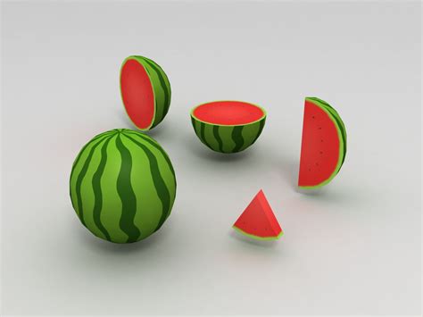 Watermelon 3d Models Download Free3d