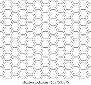 Honeycomb Pattern Hexagonal Tiled Grid Mesh Stock Vector Royalty Free