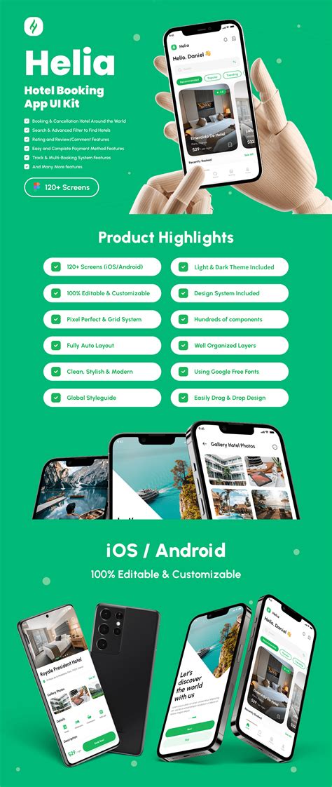 Helia Hotel Booking App UI Kit Behance