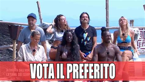 Isola Vota Il Naufrago Preferito Della Quarta Settimana