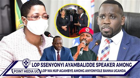 LOP SSENYONYI AWANZE MULIRO AGAMBYE SPEAKER AMONG ANYONYOLE BANA