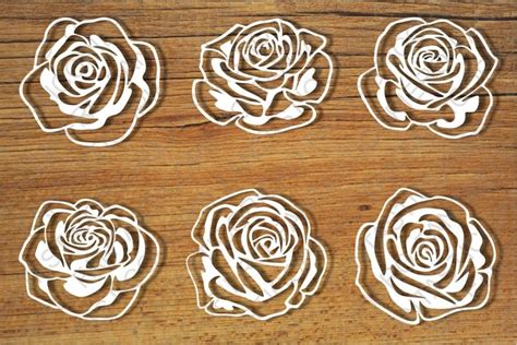 Rose clipart Rose Svg Rose Flower Logo Svg Rose Monogram svg Rose ...