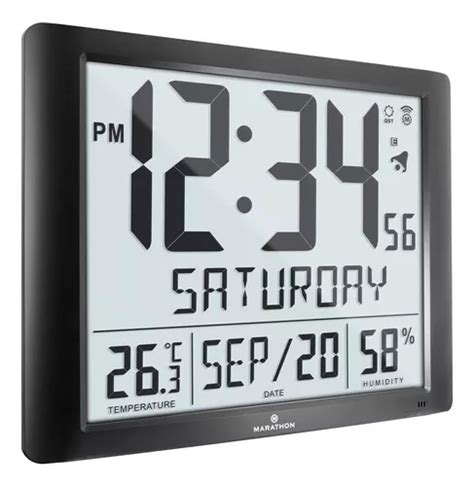 Reloj Gigante De Pared Con Calendario Completo Con 7 Zonas H Meses