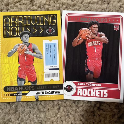 Panini Nba Hoops Arriving Now Amen Thompson Rc Rockets