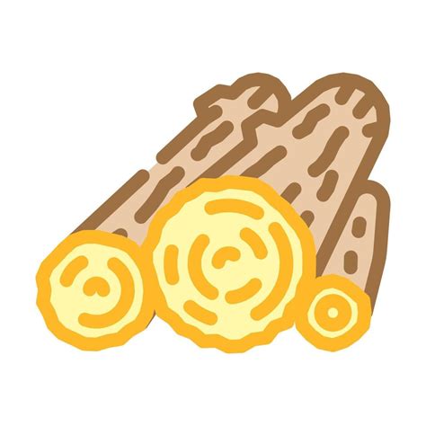 timber wooden material color icon vector illustration 8297152 Vector ...