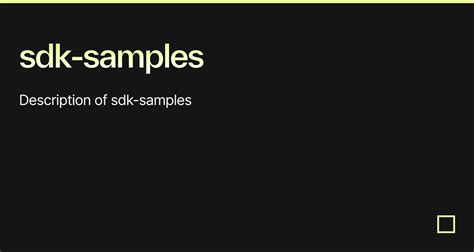 Sdk Samples Codesandbox