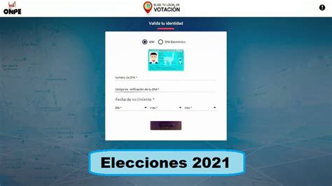 Dónde votar ONPE Ingresa al LINK y registra tu local de votación