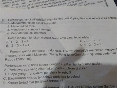 Langkah Langkah Memahami Teks Berita