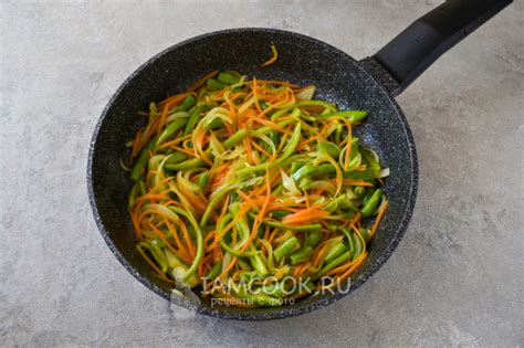 Фунчоза со стручковой фасолью — рецепт с фото пошагово