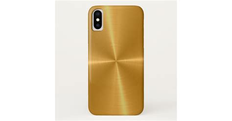 Gold Shiny Stainless Steel Metal Case Mate Iphone Case Zazzle