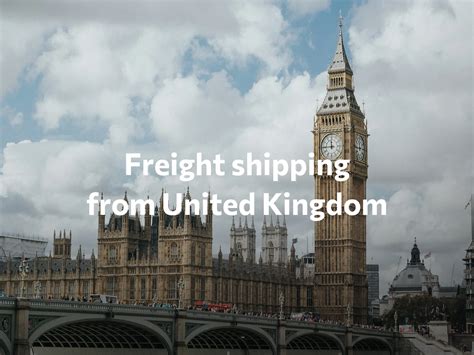 Freight Shipping from United Kingdom to Nigeria