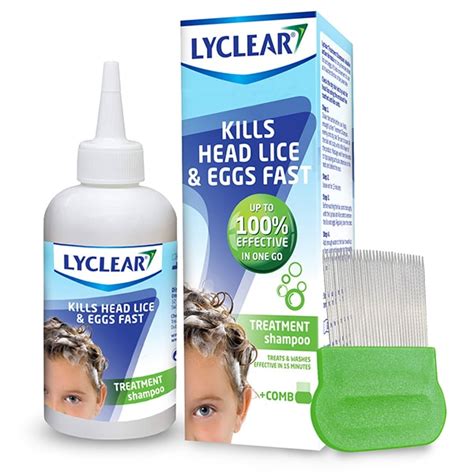 Lyclear Shampoo Head Lice Treatment And Comb 200ml Health Superdrug