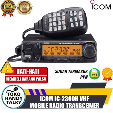 Jual Icom Ic 2300h Vhf Mobile Transceiver Rig Icom Ic 2300h Vhf