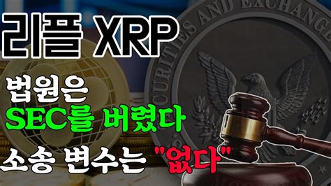 리플 Xrp 속보 법원은 확실히 Sec를 버렸습니다 소송 변수는 없다ㅣ3월 한달만 지나면 결과나옵니다 플로키