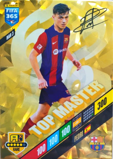 PANINI FIFA 365 2024 ADRENALYN RARE TOP MASTER MBAPPE VINICIUS PEDRI