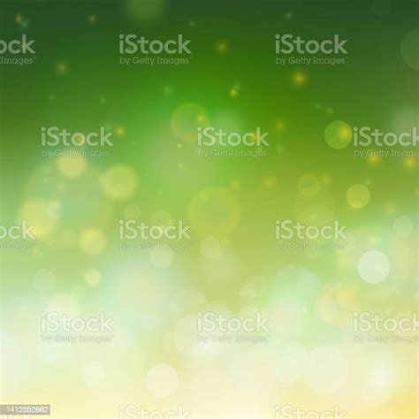 Green Bokeh Background Bright Green Background Of Spring Bokeh Effect