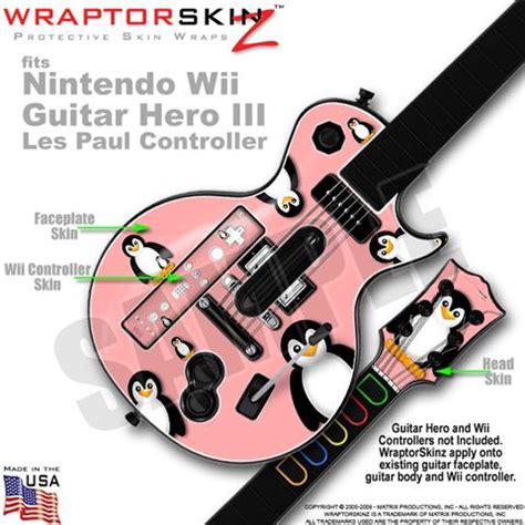 Guitar Hero III Les Paul Guitars Wii Skins WraptorSkinz