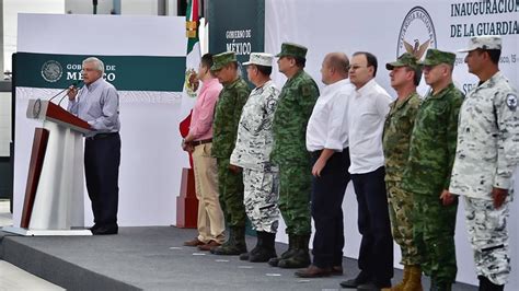 Inauguración De Instalaciones De La Guardia Nacional Desde Lagos De