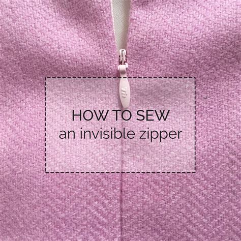 Zips How To Sew An Invisible Zipper Sewing Basics Zipper