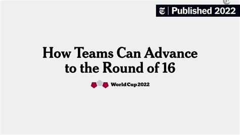 World Cup 2022: Standings, Scores, Schedule - The New York Times