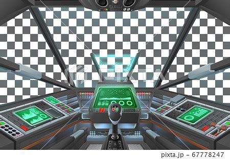 Spaceship Space Ship or Air Plane Interior Cockpitのイラスト素材 67778247