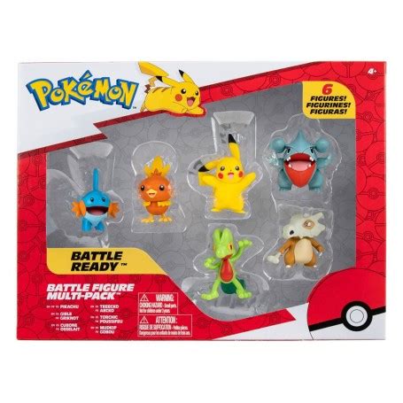 Coffret de 6 figurines Pokémon Battle Figure Multi Pack