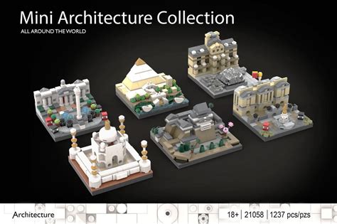 Lego Moc Mini Architecture Collection Part 1 By Christromans