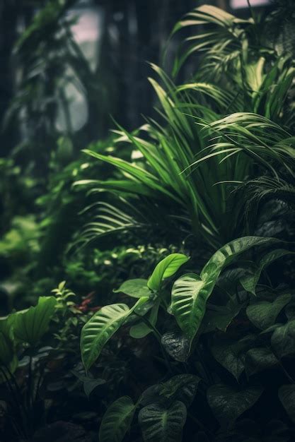 Premium Ai Image Ultra Realistic Tropical Greenery In The Jungle