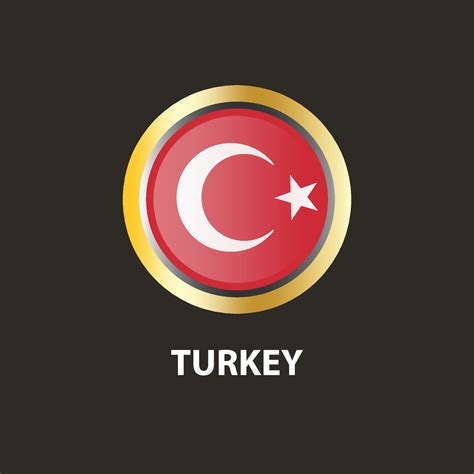 Turkey Country Flag Vector Nationality National Coat Of Arms