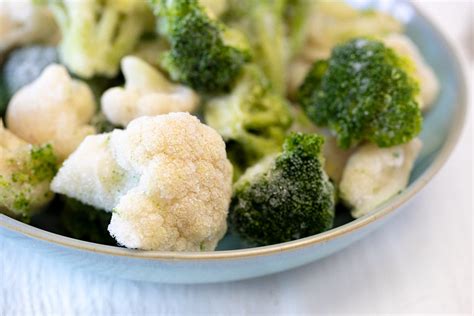 Air Fryer Frozen Broccoli Cauliflower Healthier Steps