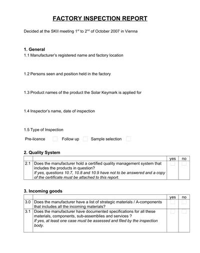 32 Free Inspection Report Templates PDF Word Sample Part Inspection