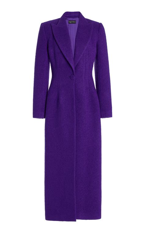 12 Darts Wool Boucle Duster Coat By Sergio Hudson Moda Operandi Ladies Coat Design Coats