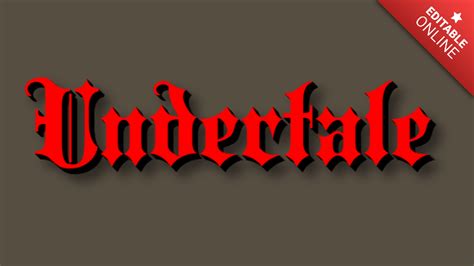 Undertale Text Effect Generator Textstudio