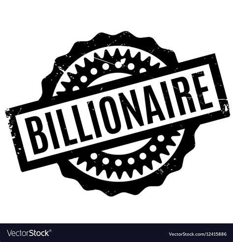 Billionaire Rubber Stamp Royalty Free Vector Image