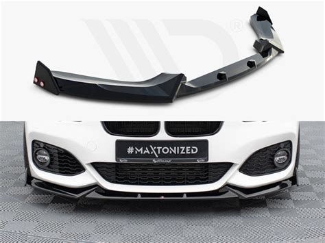 Front Splitter V 5 Flaps BMW 1 M Pack M140i F20 Facelift Maxton