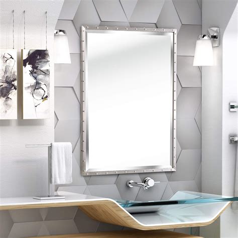 Bathroom Vanity Mirrors Brushed Nickel Semis Online