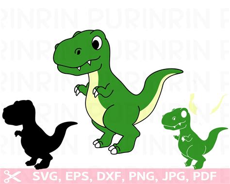 Dinosaur Svg T Rex Svg Dino Svg Dinosaur Silhouette Etsy