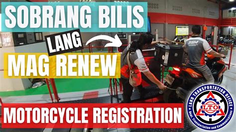 Lto Renewal Of Motorcycle Registration Step By Step Guide