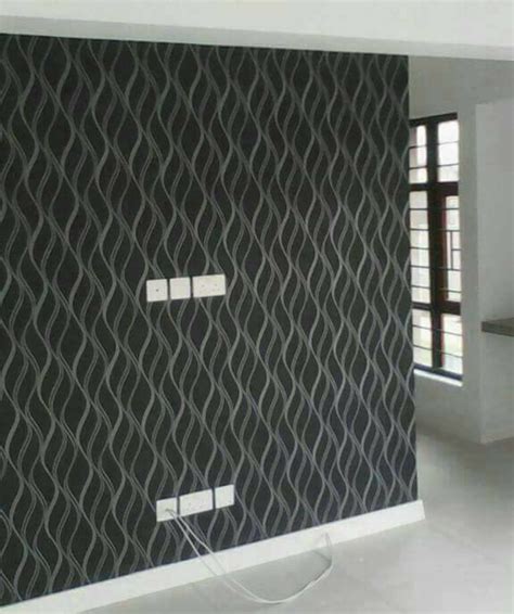 62402 Black & Grey Striped Wallpaper - Call: +254741889754 Wallpaper Kenya.