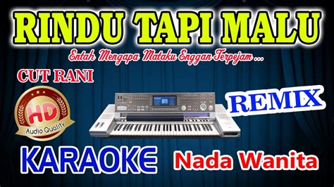 Rindu Tapi Malu Remix Karaoke Cut Rani Hd Audio Nada Wanita Youtube