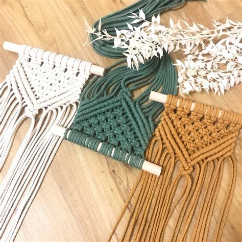 Mini Wandbehang Makramee Wimpel Boho Eineichtung Macrame In 2024